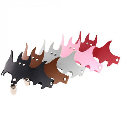 Calcetines de Muslo con Alas de Murciélago y Anillo de Cuero para Halloween - Image 3