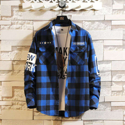Camisa Casual a Cuadros Slim Fit para Hombre - Image 3