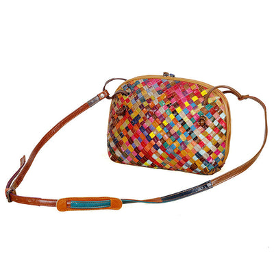 Bolsa Tejida con Rayas Coloridas - Image 2