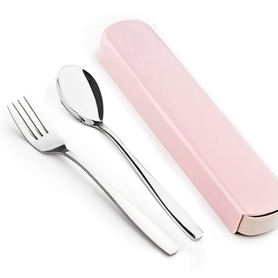 Set de Cubiertos Portátil de Acero Inoxidable - Palillos, Cuchara y Estuche - Image 8