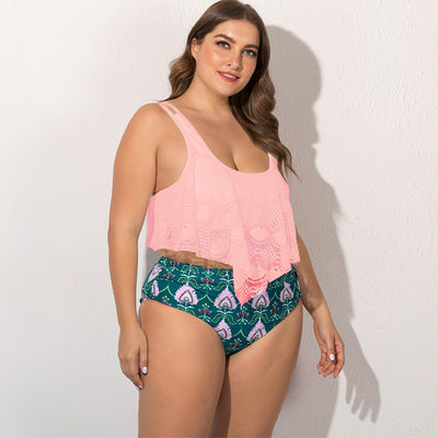 Bikini Talla Grande con Diseño Dividido - Image 3