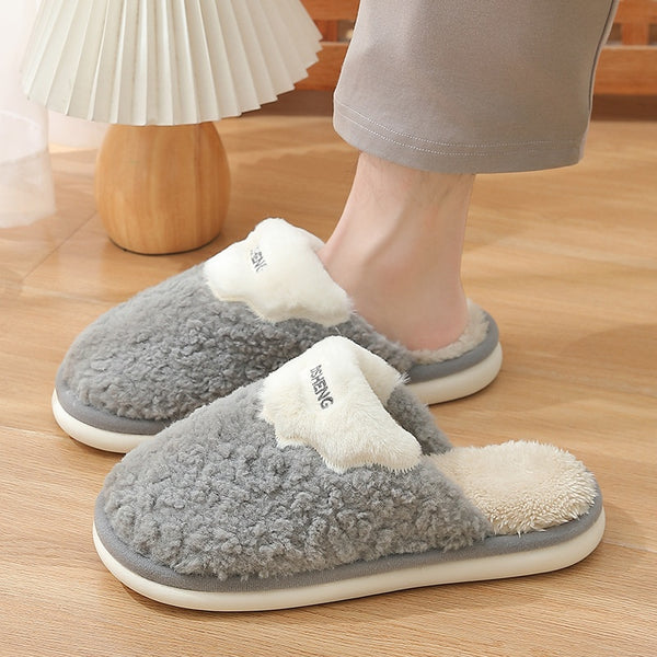 Pantuflas de Algodón Invierno para Hombre - Comodidad en Casa
