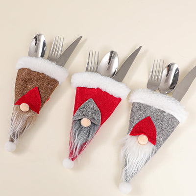Juego de Fundas para Cubiertos de Santa Claus para Navidad - Image 4