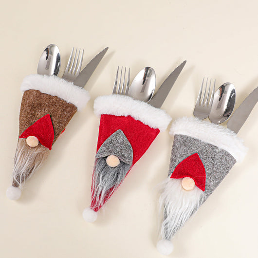 Juego de Fundas para Cubiertos de Santa Claus para Navidad - Image 4