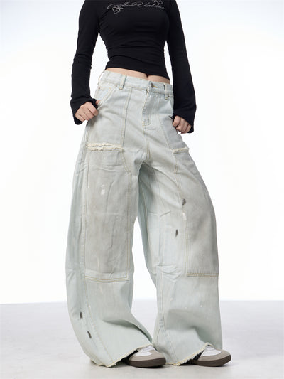 Pantalones Vaqueros Retro Sueltos Desgastados con Efecto Vintage - Image 15