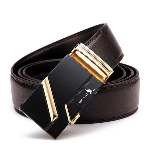 Cinturón de Cuero Genuino con Hebilla Automática Estilo Clásico - Image 31