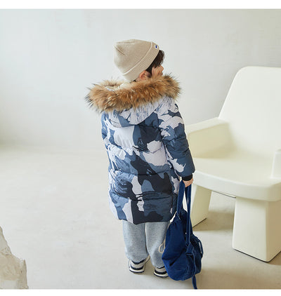 Abrigo Infantil Grueso con Cuello de Pelaje - Talla Mediana y Grande - Image 27