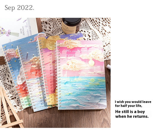 Cuaderno de Espiral A5 con Diseño Paisaje Óleo - Libreta de Notas Gruesa con Líneas - Image 13