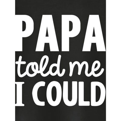 Playera Negra de Algodón para Niño - Diseño Papá me Dijo que Podía - Image 5