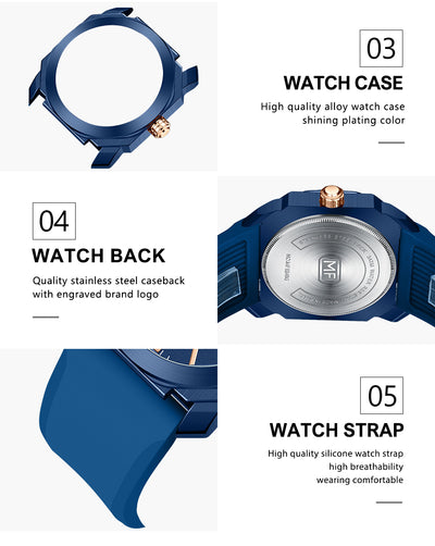 Reloj Deportivo Hombre con Banda de Silicona Resistente al Agua - Image 17