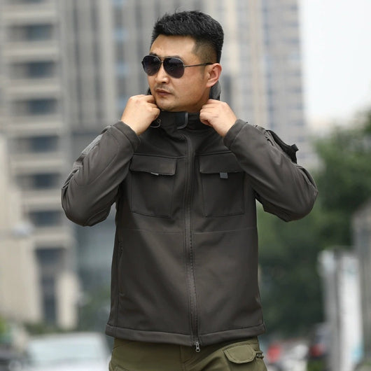 Chaqueta Táctica Camuflaje con Forro Polar para Deportes al Aire Libre - Image 4