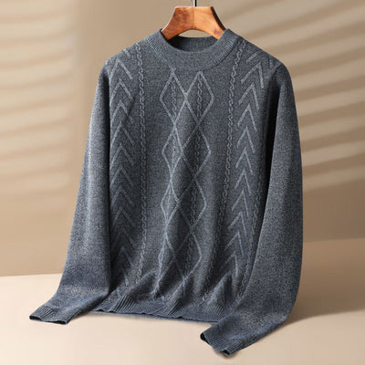 Suéter de Terciopelo Grueso para Hombre - Cuello Redondo Invierno - Image 3