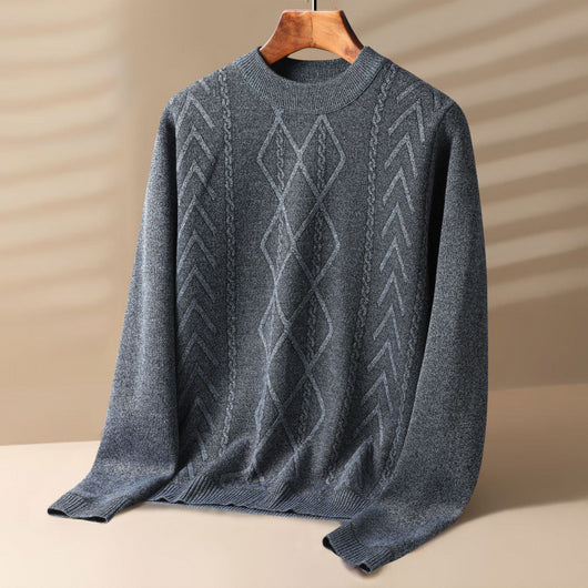 Suéter de Terciopelo Grueso para Hombre - Cuello Redondo Invierno - Image 3