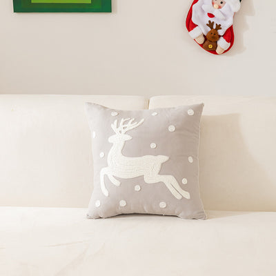 Funda de Almohada Navideña con Bordado - Decoración Festiva para el Hogar - Image 10