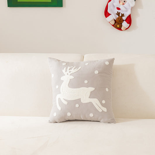 Funda de Almohada Navideña con Bordado - Decoración Festiva para el Hogar - Image 10