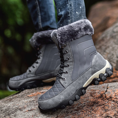 Botas de Nieve Estilo Británico con Suela Gruesa para Hombre - Image 6