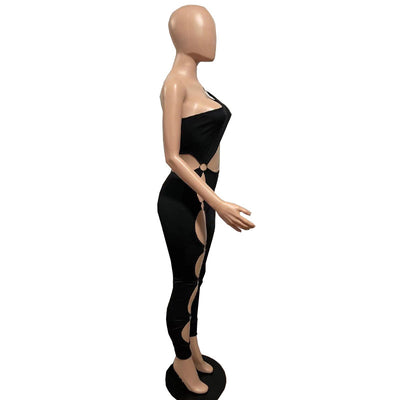 Traje de Baño Enterizo Sexy con Detalles Rotos - Image 6