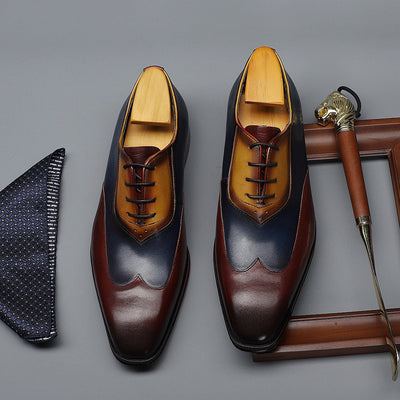 Zapatos Retro con Combinación de Colores para Hombre - Image 4
