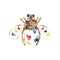 Dripping Love Bee Brooch Blanco