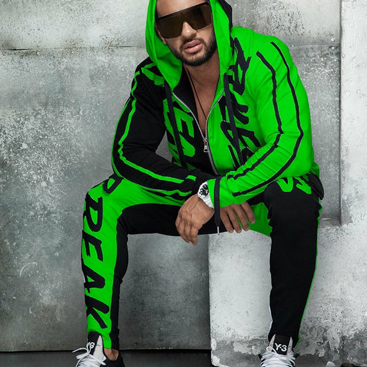 Sudadera Hoodie Cardigan Slim Estampado para Hombre - Image 10