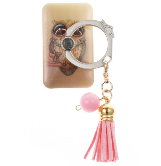 Anillo Soporte para Teléfono con Borlas Metálicas Pintadas a Mano - Image 19