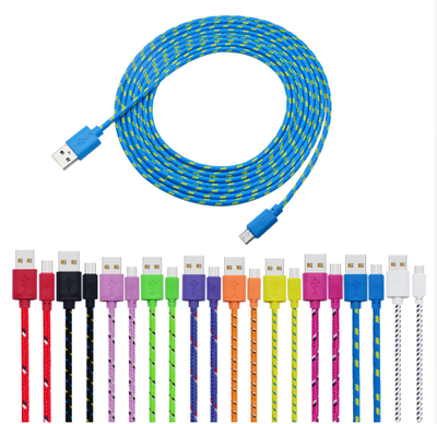 Cable Micro USB Trenzado de Nylon - Carga Rápida y Sincronización de Datos - Image 2