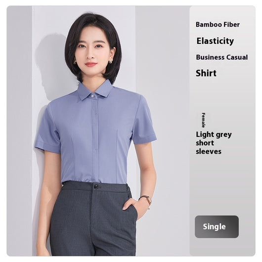 Camisa Ejecutiva de Fibra de Bambú sin Planchado con Elasticidad - Image 11