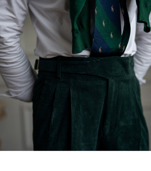 Pantalones de Pana Rectos Cintura Alta para Hombre - Image 18