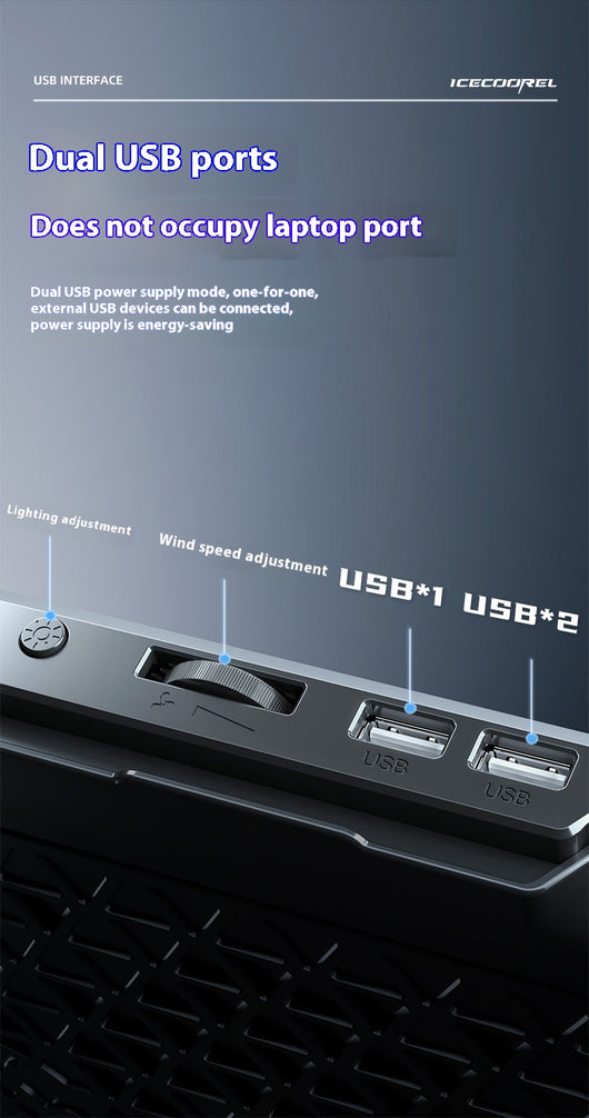 Base Refrigerante para Laptop Core Ice con Radiador de Aire - Image 7