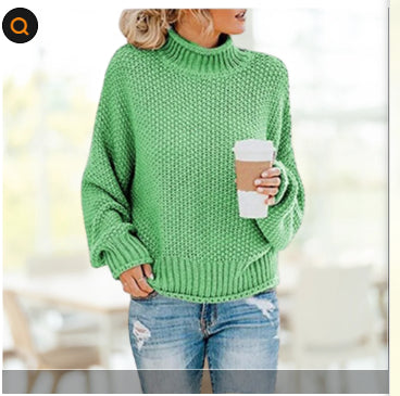 Suéter de Cuello Alto Tejido para Mujer - Abrigo Casual de Invierno - Image 18