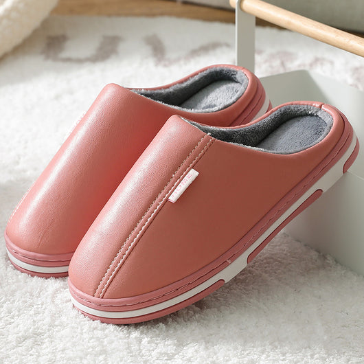 Pantuflas de Cuero PU para Pareja - Cómodas y Elegantes para Casa - Image 21