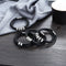 Pulsera de Cuero Trenzado Personalizada para Hombre con Nombre y Acero Inoxidable