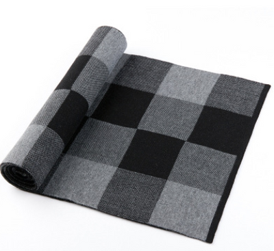 Bufanda de Lana Cuadros para Hombre - Invierno Cálido y Elegante - Image 8