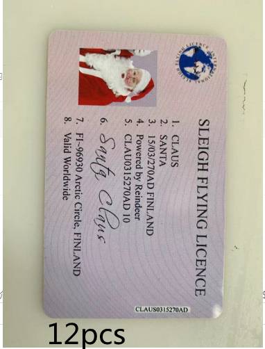 Licencia de Conducir Navideña del Papá Noel Explosivo - Tarjeta de Saludo Divertida - Image 14