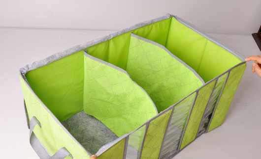 Caja de Almacenamiento Organizadora de Ropa Carbón de Bambú 65L - Image 6