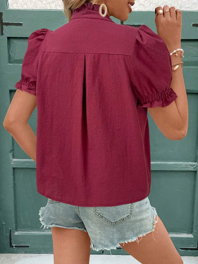 Cardigan de Algodón con Bordado y Mangas Abullonadas - Image 21