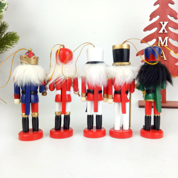 Juego de 5 Adornos Navideños Pintados a Mano