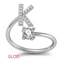 26 Letter English Rings Jewelry Dorado K Opening adjustable