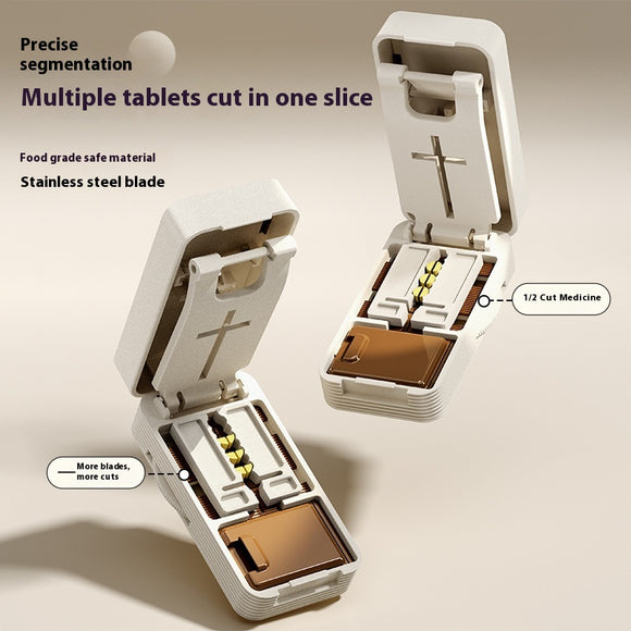 Organizador de Medicinas Compacto - Pastillero para Dos Dosis Diarias