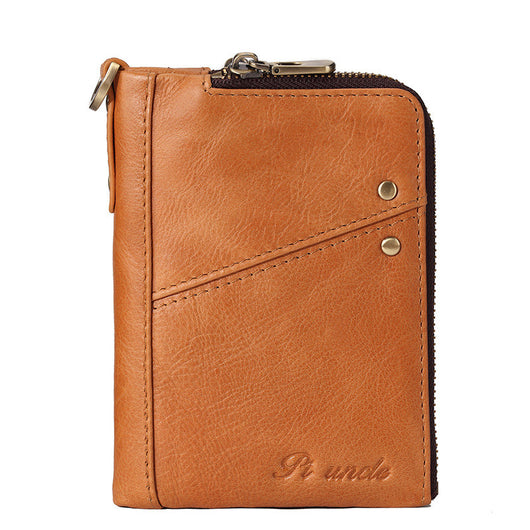 Billetera Corta de Cuero con Cierre para Hombre - Image 12