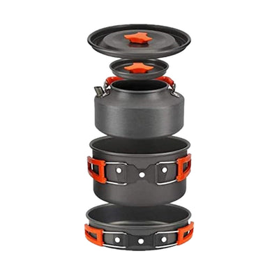 Juego de Ollas para Camping de Aluminio Anodizado Duro - Image 4