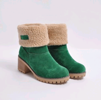 Botas de Nieve Caña Media con Talón Reforzado en Gamuza - Image 8