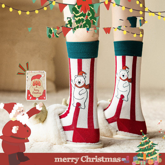 Calcetines Navideños Escolares con Ilustraciones Tiernas - Image 4