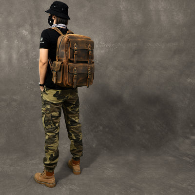 Mochila de Cuero Crazy Horse Premium - Image 5