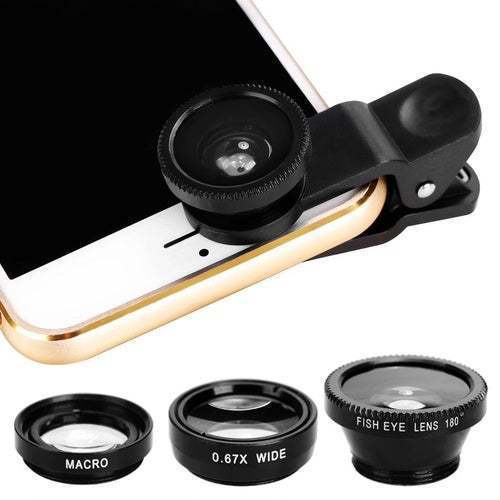 Kit de Lentes para Celular 3 en 1: Gran Angular, Macro y Ojo de Pez - Image 16