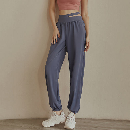 Pantalones Casuales Holgados Cintura Alta Transpirables y Secado Rápido - Image 13