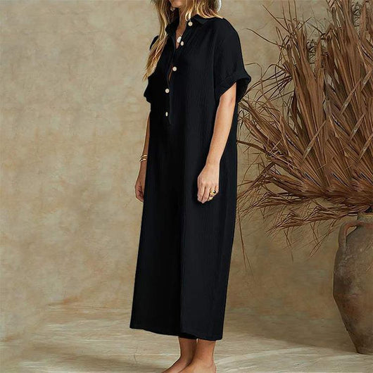 Jumpsuit Corto Elegante de Manga Corta para Mujer - Image 12