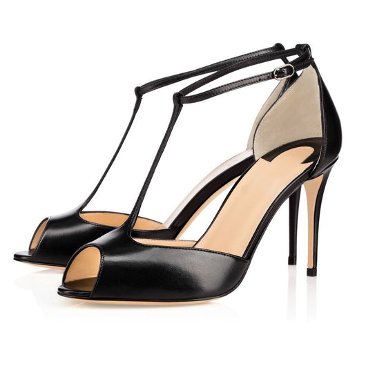 Sandalias Romanas Stiletto T-Strap Estilo Europeo Americano - Image 20