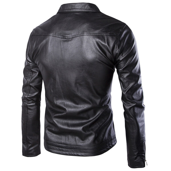 Chaqueta de Cuero para Motociclista