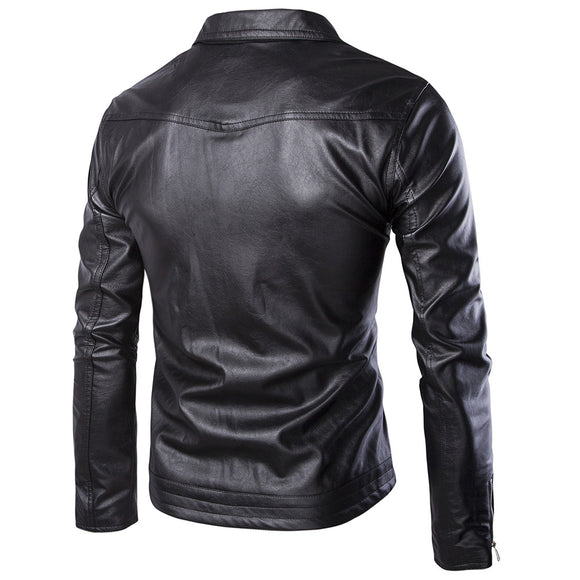 Chaqueta de Cuero para Motociclista